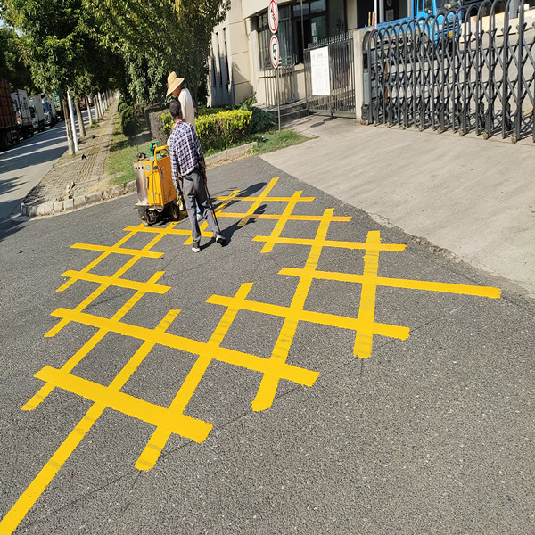 蘇州園區小區及廠區消防車通道標識畫線價格