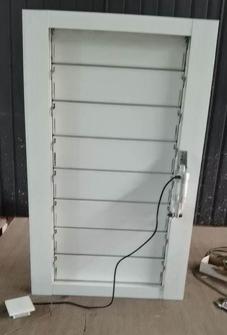 鋁合金消防通風防雨電動百葉窗河北生產廠家